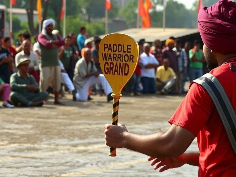 Paddle Warrior Grand Game Cover - Village Paddle Tournament in Rural Punjab with Golden Trophy